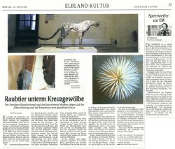 Raubtier unterm Kreuzgewölbe, Sächsische Zeitung, 18.06.2012, Udo Lemke