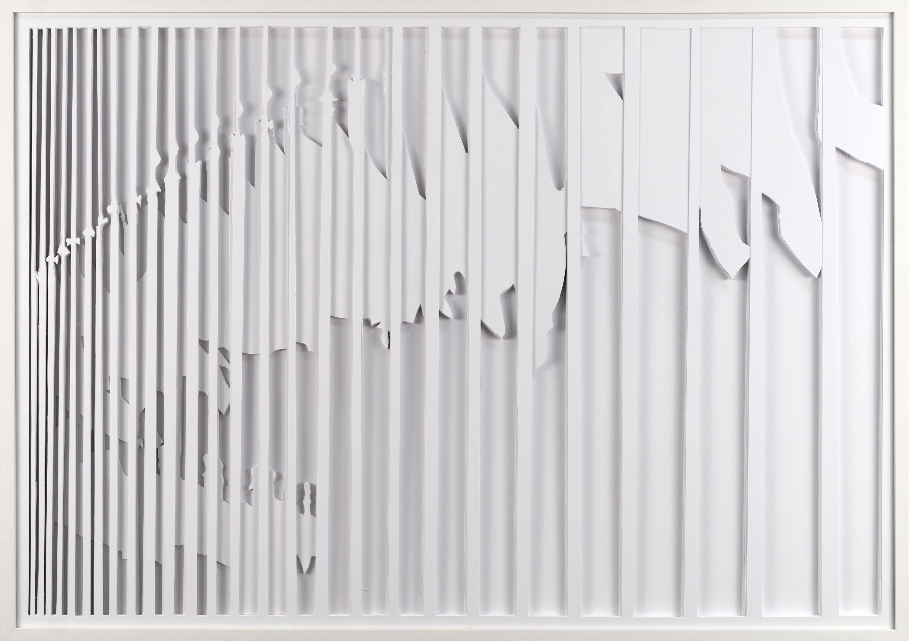 Patricia Westerholz Serie failed filter / flags #04 2018 cut out 70 x 100 x 1,5 cm Foto: Andreas Kempe