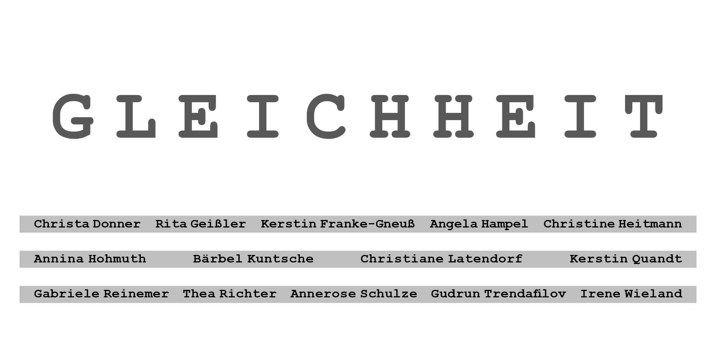 Einladung GLEICHHEIT